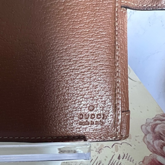 Gucci Monogram Leather and Canvas long wallet - Picture 7 of 12